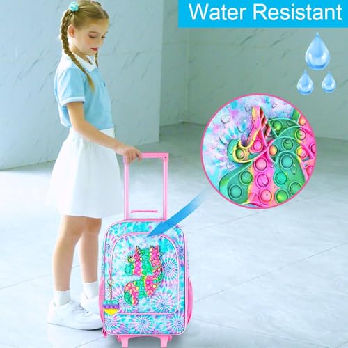 Image of CCJPX Kids Luggage for Girls, Cute Unicorn Suitcase Rolling with Wheels, Travel Carry on for Children Toddler Elementary - Pink