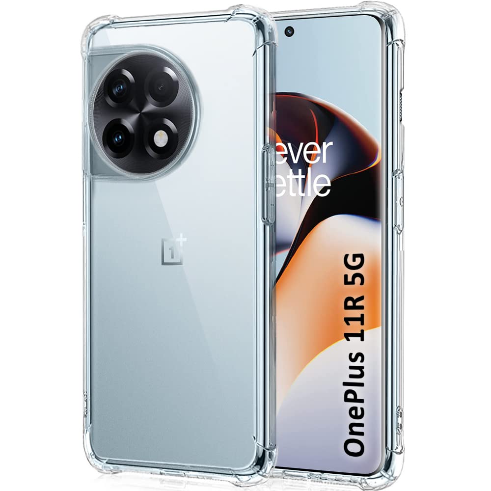 TheGiftKart Shockproof Back Cover Case for OnePlus 11R 5G | Raised Bumps for Camera & Screen Protection | Ultra Clear Soft Silicone Back Cover Case for OnePlus 11R 5G (Transparent) (B0BWYL4CT2) Amazon Price History, Amazon Price Tracker