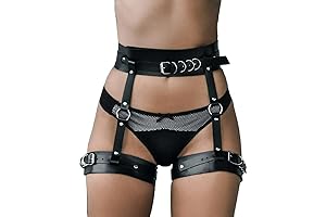 Punk Leather Body Chain Adjustable Waist Chain Belt Belly Chains