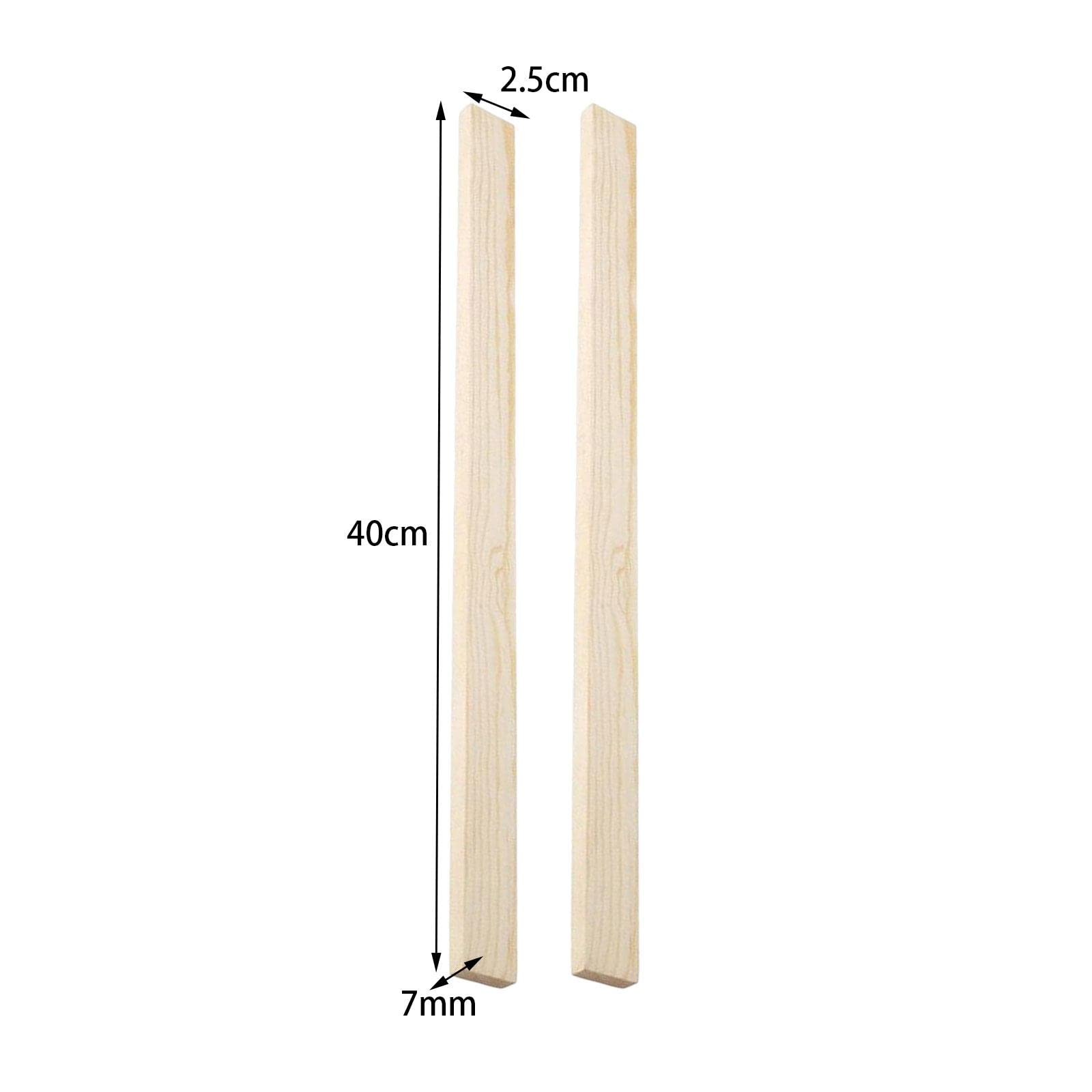 6X 2 Piezas Guías para Rodillo de Madera, Reguladores de Grosor de, Tiras, Aptas para Pasta, Pizza Y Preparación de Pasteles.
