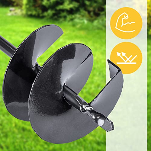 Erdbohrer KADAX Hand, aus Metall, Erdlochbohrer, Pfahlbohrer