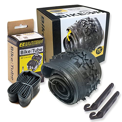 26" Mountain Bike Tire & Tube Replacement Kit (1 or 2 Packs)