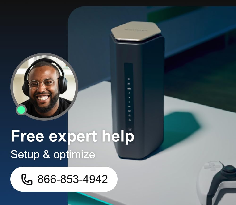 NETGEAR Nighthawk Tri-Band WiFi 7 Router (RS600) - Security Features, BE18000 Wireless Speed (up to 18 Gbps) – 10 Gig Internet Port - Covers up to 3,300 sq. ft., 150 Devices - Free Expert Help NETGEAR Nighthawk Tri-Band WiFi 7 Router (RS600) - Security Features, BE18000 Wireless Speed (up to 18 Gbps) – 10 Gig Internet Port - Covers up to 3,300 sq. ft., 150 Devices - Free Expert Help