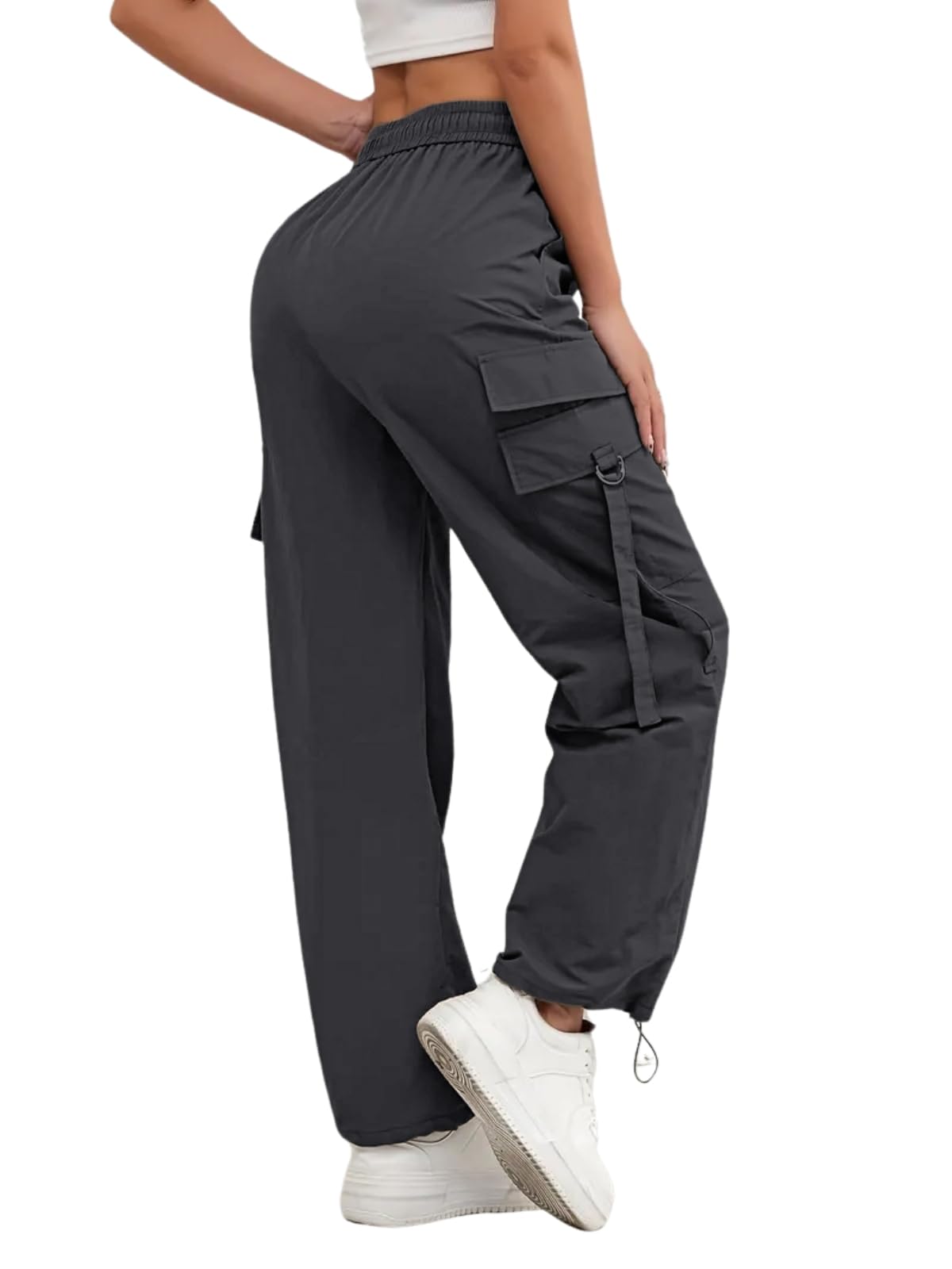 Women's Regular Fit High Rise Trouser | Cargo Style Trousar Track Pants | Hight Waist (Available in Plus Size and Combo Pack of 2)