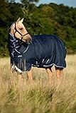  Horseware Amigo Bravo 12 Plus lite mit Halsteil navy *NEU* 3 Bauchgurte (145)
