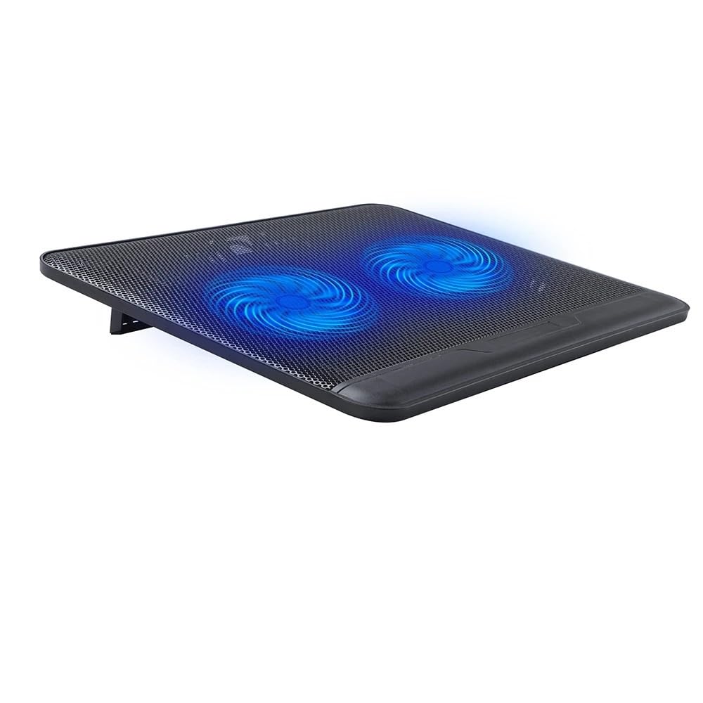 Refroidisseur Ordinateur Refroidisseur d'ordinateur Portable, Plaque de Refroidissement pour Ordinateur Portable, Support de Refroidissement de Jeu avec 2 Ventilateurs et USB
