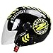 Casco da Moto Aperto Retrò 3/4,Casco da Moto Mezza Casco,ECE Approvato Casco Anti-Collisione Casco Modulare Scooter Casco Moto Demi-Jet Moto Ciclomotore Cruiser Vespa Caschi B,XXXL=63~64cm