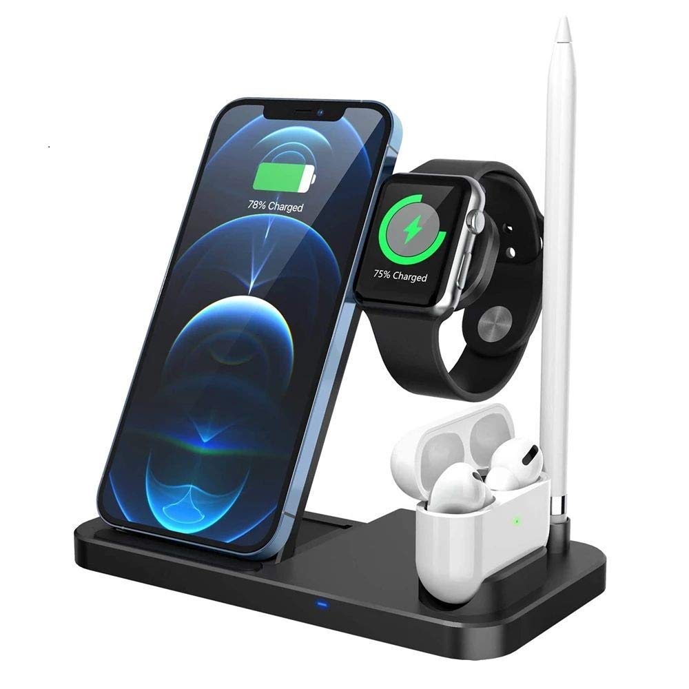 Wireless Charger Stand Charging Station Compatible with Apple Watch  6/SE5/4/3/2,Airpods,iPhone 13/13 Pro/12/12 Pro/11Pro/11  ProMax/XS/X/XR/8,Fast Wireless Charging Dock for Galaxy S21/S20/S10/Note 10  : Amazon.com.au: Electronics