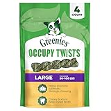 Greenies Occupy Twists Natural Dog Treats Large Breed Size Dog Chews Long Lasting Chicken Flavor, 8.55 oz. Pack, 4 Count