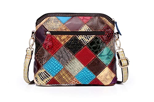 Eysee Crossbody Bag Women Multicolor, Leather Handbag Colorful Purses (Multicolour5)3