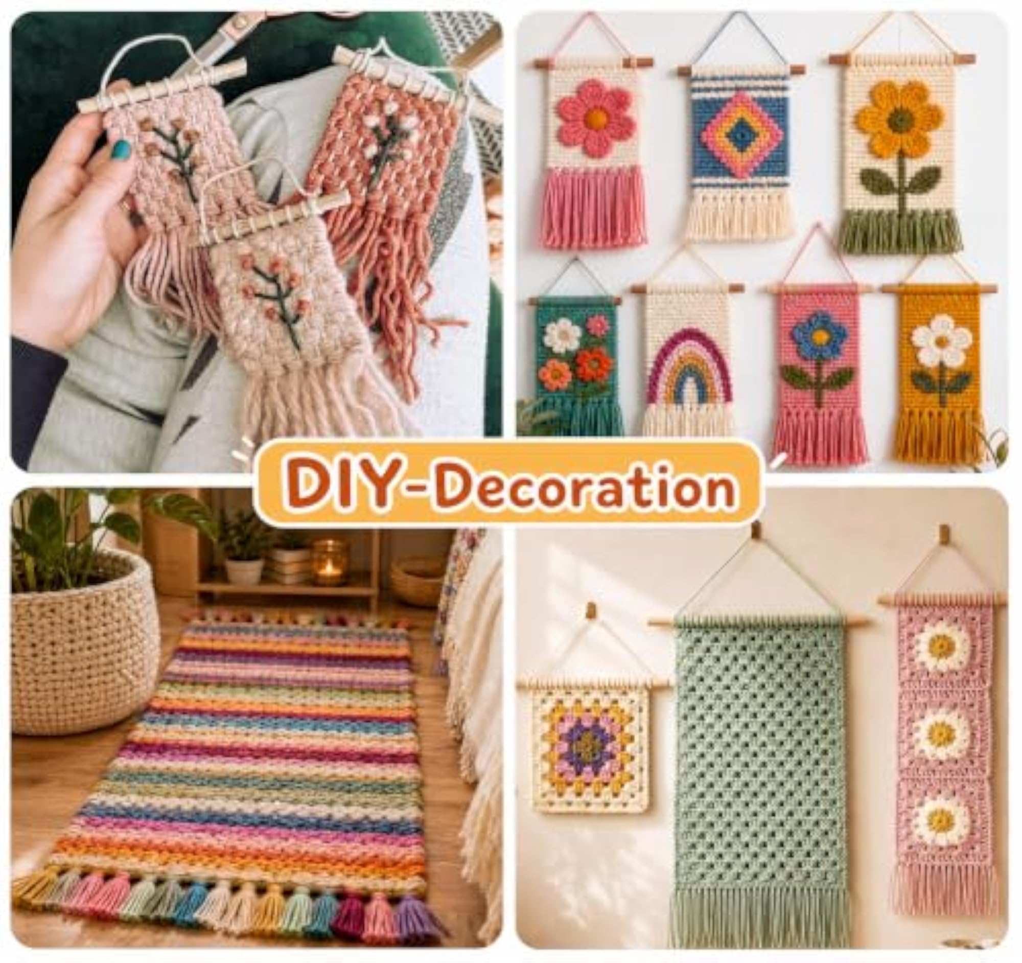 Weaving Loom for Kids with 12 Colors Yarn