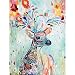 5D Full Drill Diamond Painting Kit, DIY Diamond Rhinestone Painting Kits for Adults and Children Embroidery Arts Craft Home Decor 14 x 19.6 inch (Colorful Deer)