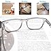 OLOMEE Reading Glasses 1.5 Oversized Large Square Men Readers 4 Pack,Lightweight Cheaters Glasses W/Comfortable Spring Hinges