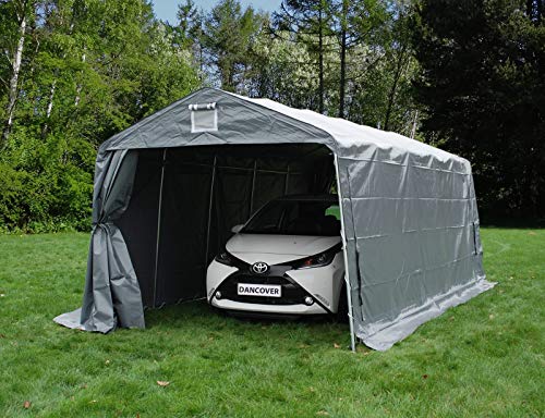 Preisvergleich Produktbild Dancover Zeltgarage Garagenzelt PRO 3,3x6x2,4m PVC, Grau