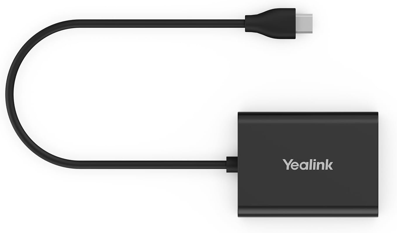 Yealink EHS61 Headset Adapter,Compatible with Mitel/Unify/Poly T2X&T4XG Desk Phone,Connect to WH62 WH63 WH66 WH67 Wireless DECT Headset