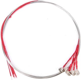 Bnineteenteam Violin E Strings, 5PCS Steel Violin Strings Fiddle String Replacement for 3/4 and 4/4 Size Violins Performance Accessory