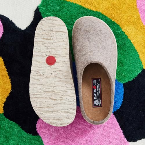 Image of HAFLINGER Manhattan Felt Clog Wool Slipper Unisex
