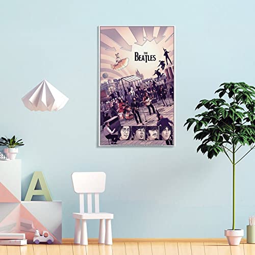 Poster The Beatles – Caricature décorative sur toile, affiches murales et image d’art – Décoration moderne pour chambre… - Les Beatles, Paul McCartney, John Lennon, RIngo Starr, George Harrison Poster The Beatles - Caricature décorative sur toile, affiches murales et image d'art - Décoration moderne pour chambre… – Image 5