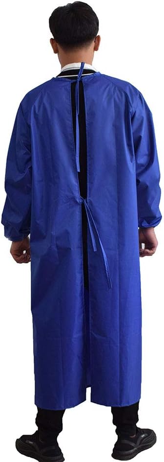 Waterproof Aprons with Long Sleeves, Chemical Resistant Aprons for men MD008Blue - Image 2