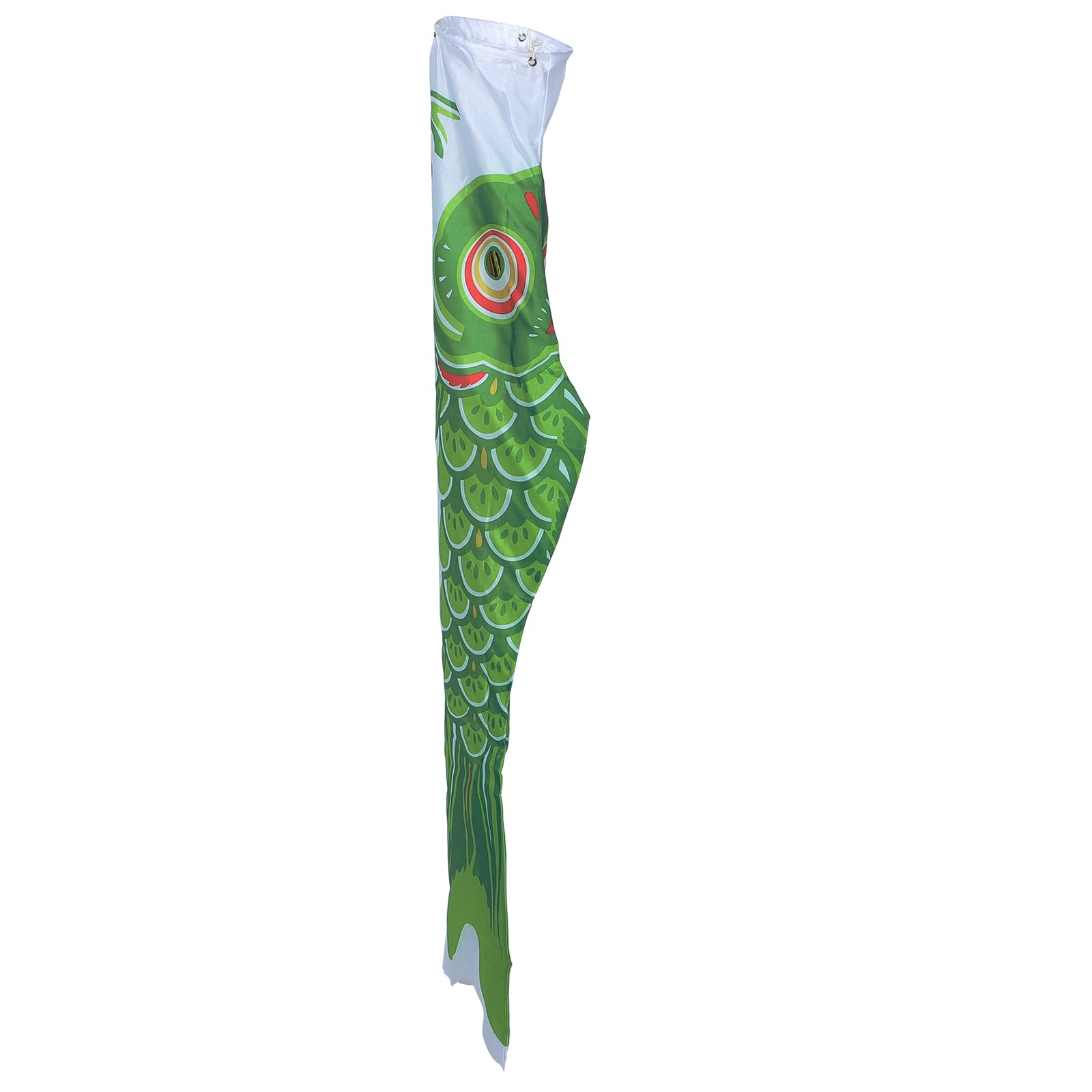 Bandera de carpa verde de poliéster jojofuny adorno colgante exterior
