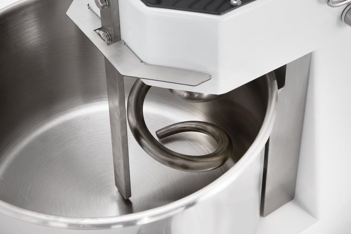 GastroHero Teigknetmaschine 30 L I Teigknetmaschine Pizza I Knetmaschine I Spiralkneter I Knetmaschine Pizzateig und Brotteig I Kneading Machine Gastronomie