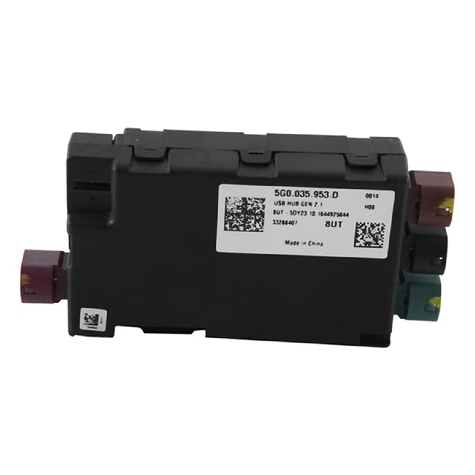 Adaptador convertidor de módulo USB para vehículo 5G0035953D, pieza divisora USB automotriz con un puerto para servicio de conexión de consola y referencia de piezas