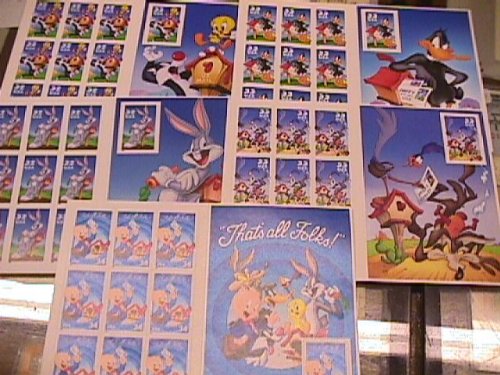 Amazon.com: Looney Tunes U.S. Postage Stamps Set of 5 Bugs Bunny