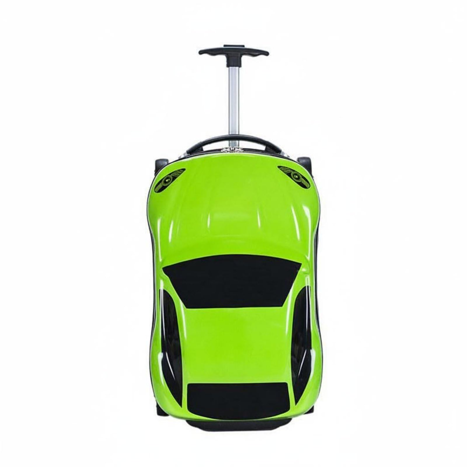 Kinderkoffer Reisekoffer Aufsitzkoffer Koffer mit Design Stabilem Material Und Viel für Spielzeug für Kindergarten Ausflüge, Grün