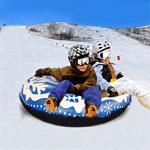 image for UIYE Snow Tube for Winter Fun, Inflatable 47 Inch Heavy Duty Snow Sled
