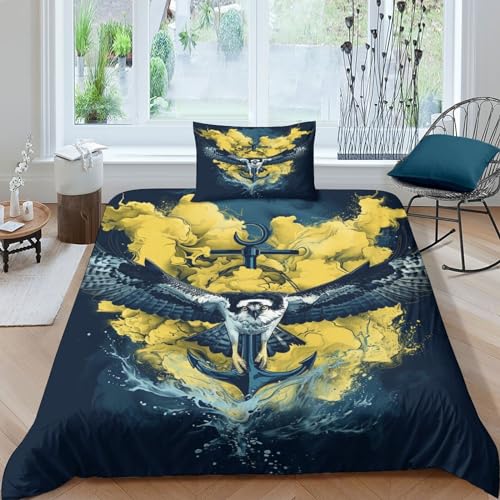 Housse de couette hypoallergénique et douce motif rapace - 2