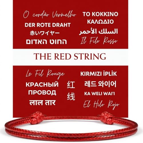 Red String Bracelet for Men & Women, Adjustable Kabbalah Protection Cord