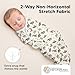 3-Pack Organic Baby Swaddle Sleep Sacks - Swaddles for Newborns, Infant 0-3 Months, Baby Girls, Boys, Soft & Snug Newborn Sleep Sack, Nursery Swaddling Blankets (Dino Ridge, OS)