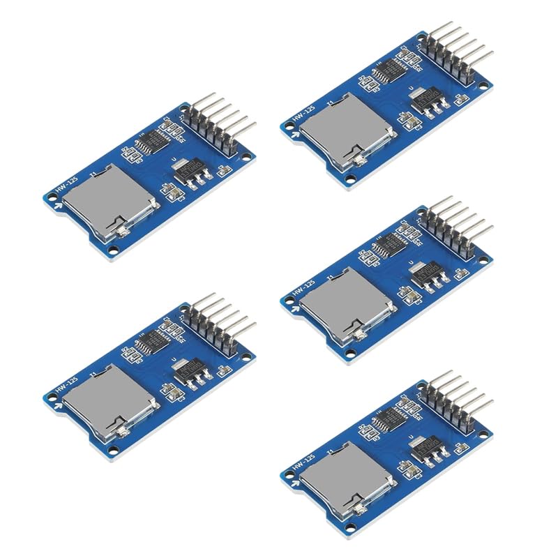 Espansione semplice ed economica dello storage tramite uno slot per schede SD. Il protocollo SPI garantisce una facile comunicazione con i microcontrollori.