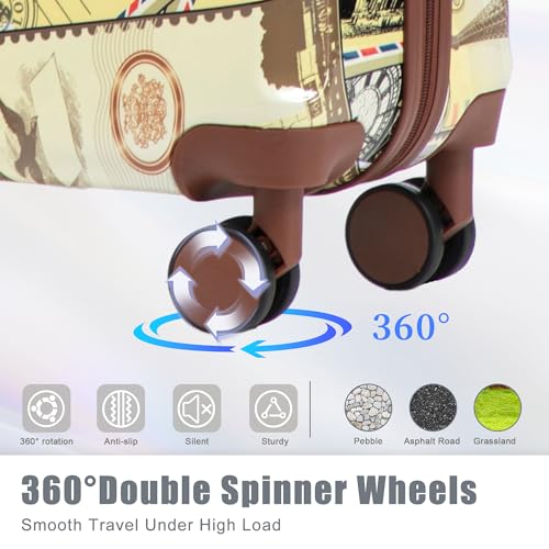 Image of Hardside Luggage, Lightweight Durable PC Suitcase with Spinner Wheels