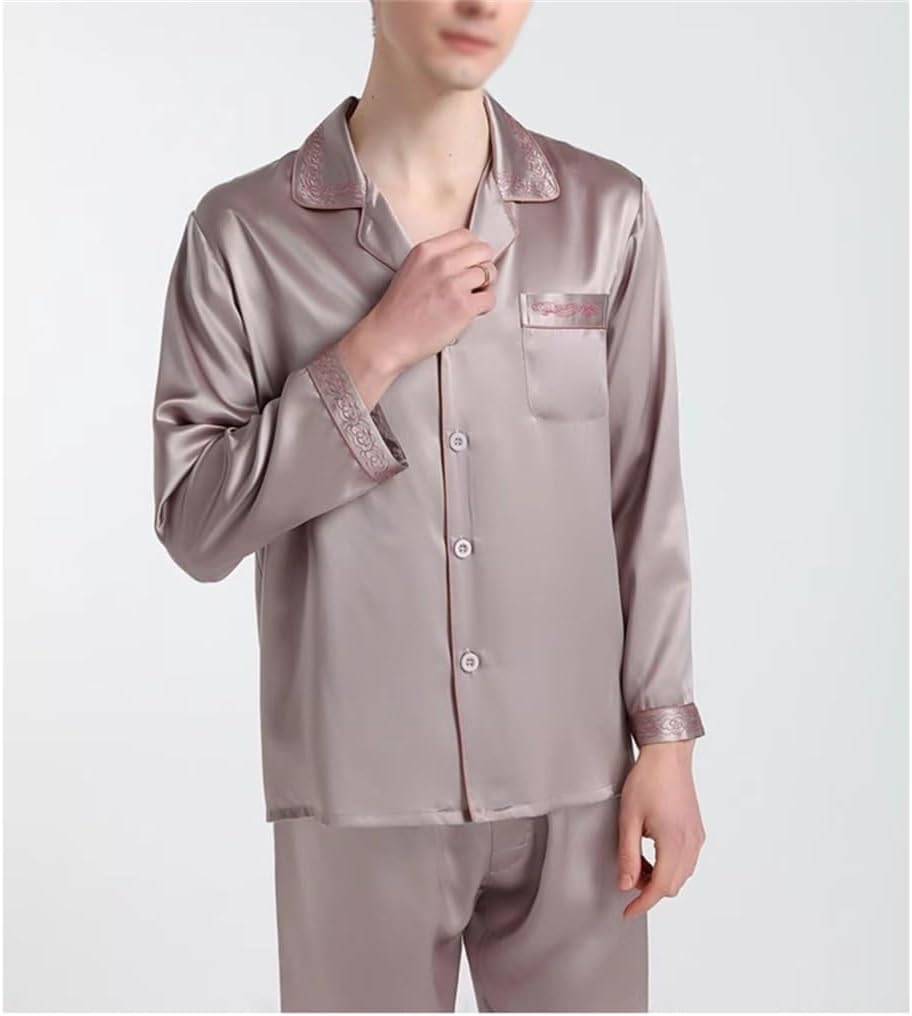 22 Mm Heavyweight Silk Sleepwear Embroidered Long sleeved Silkworm Home Fury