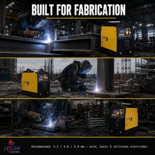 Image of Rilon ARC 280L Inverter Welding Machine | Dual Voltage MMA Welder | IGBT Technology | 220 /380V | Ideal for Industrial Fabrication | Includes Electrode Holder & Earth Clamp