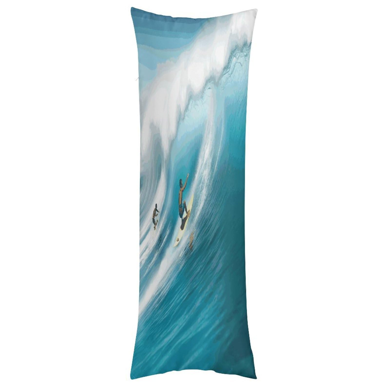 LDGSUPH Surfing Pillow Cases Soft Pillowcase with Invisible Zipper Wrinkle Resistant Pillow Covers Breathable Removable Pillow Protector for Bed Sofa Car 20"x54"