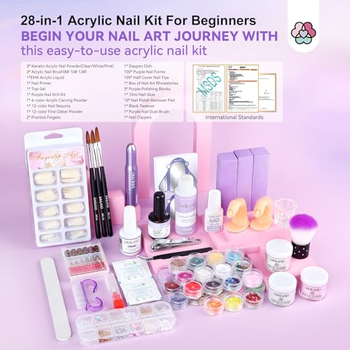 Saviland US3WT00274 Acrylic Nail Kit With Everything: Acrylic Kit thumb #1