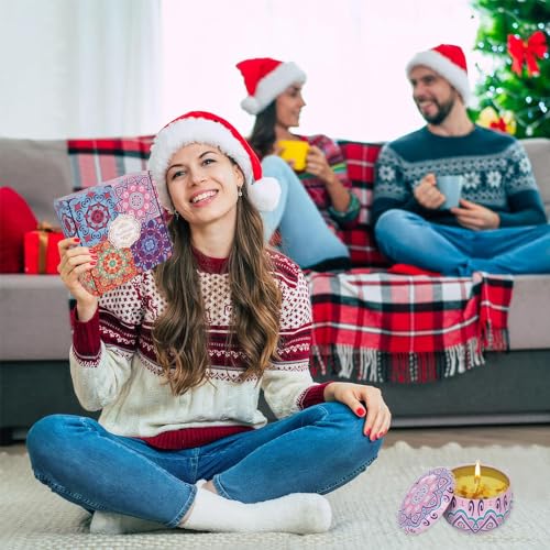 4 StüCk Duftkerzen Geschenkset, Mini Duftkerzen Set, NatüRliches Sojawachs Kerzen Duft für Geburtstag Weihnachten Muttertags Geschenke