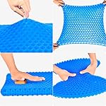Gel Seat Cushion, Cooling seat Cushion (Super Large & Thick), Breathable Honeycomb Design Absorbs Pressure Points Seat Cushion, Gel Cushion for Office Chair, Home Car seat Cushion for Wheelchair - Image 3