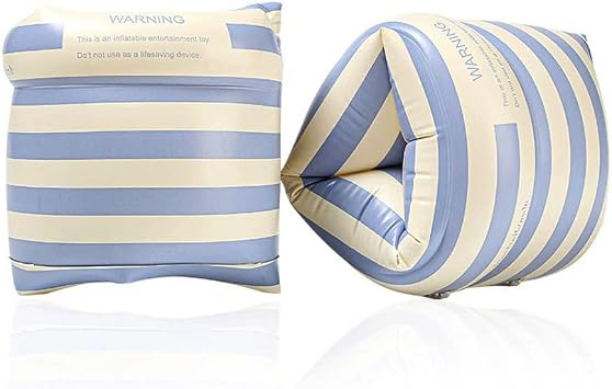 Inflatable Swimming Armbands Learn to Swim Armrings Float Swimming Training Rings Swim Armband Sleeves for Kid Boys Girls Adults 2 Pack