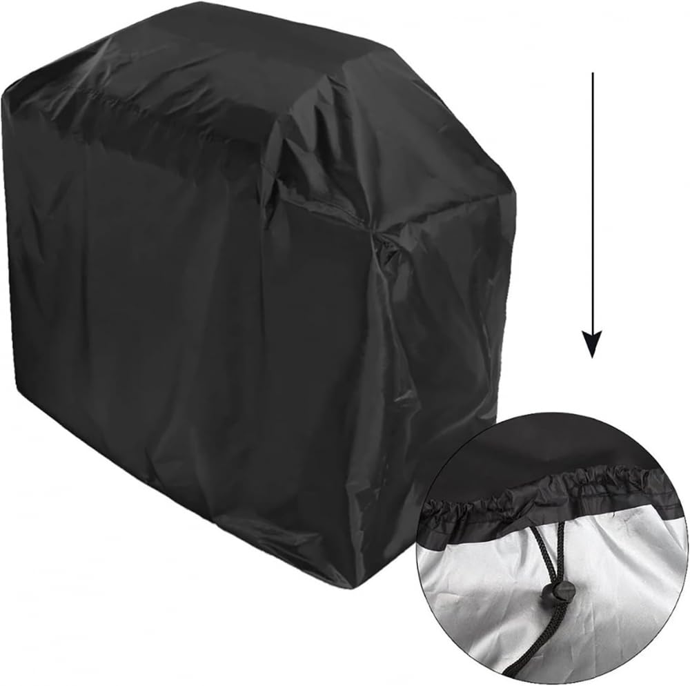 Housse imperméable pour barbecue à gaz 100 x 60 x 150 cm, ajustement universel, noir, accessoire de barbecue pour barbecue en plein air