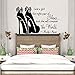 Produktbild Kunst Schlafzimmer Wandaufkleber Wörter inspirierend Zitat Merlin Monroe Schuhe Mode Home Decor Vinyl Aufkleber Mädchen Zimmer Wandbild neu 65x42cm