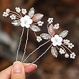Los accesorios para el cabello de boda de flores son ideales para bodas, bailes, desfiles, fiestas, baby shower, cumpleaños, día de San Valentín, Navidad, día de la madre y te harán elegante y elegante.