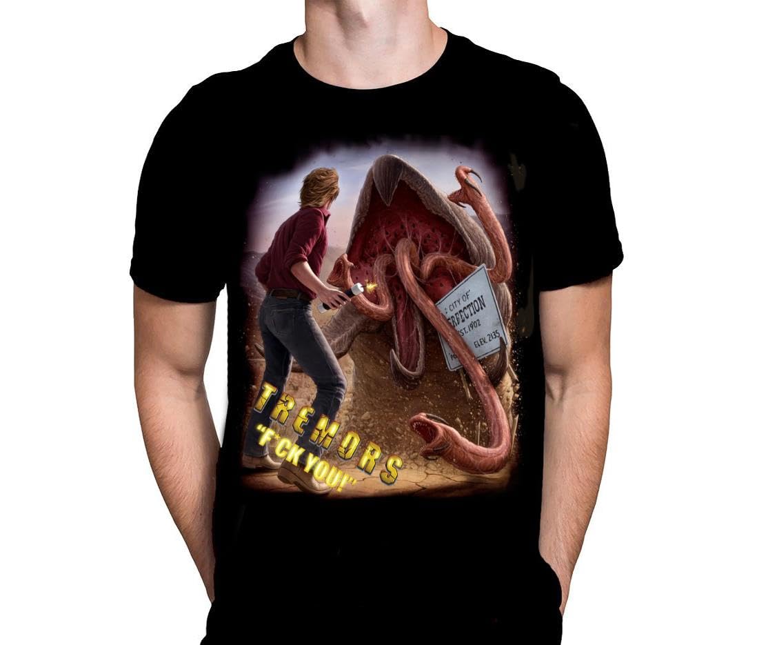 Wild Star Hearts WSH - Tremor - FYOU! - Horror Movie Fan Merchandise Black T-Shirt