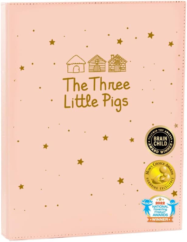 Cali's Books The Three Little Pigs Recordable Book for Children and Grandchildren. Record Your Voice and Read to Your Children Even When You are far Apart. 2022 Edition