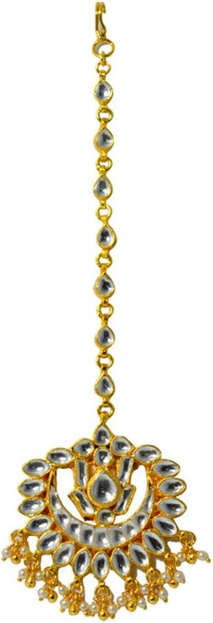 Mp Fine Jewellery Designer Kundan Maangtikka Jewellery Long Length for Women