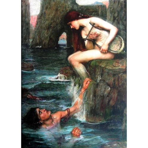 The Siren Waterhouse 101,6x127 cm toile enroulée pour habiller un grand mur vide