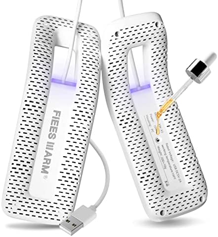 FIEESWARM Shoe Dryer and Deodorizer Portable Boot Dryer using USB Technology can Dry and Deodorize Cleats, Shoes, Work Boots, Ski Boots, Socks, Gloves and More, No Plugs Needed Great for Travel