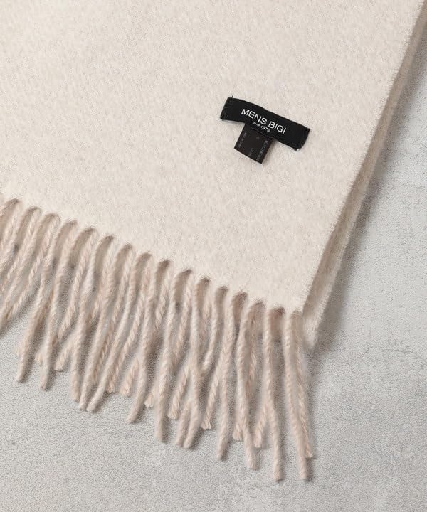 シルクとカシミヤのリバーシブルのメンズマフラー カシミヤ混 リバーシブルウールマフラー｜メンズファッション [メンズビギ] リバーシブルウールマフラー